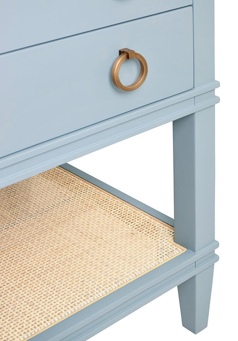 Worlds Away - Cutler Bath Vanity In Matte Light Blue Lacquer - CUTLER 48 LB
