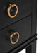 Worlds Away - Cutler Bath Vanity In Matte Black Lacquer - CUTLER BLK - GreatFurnitureDeal