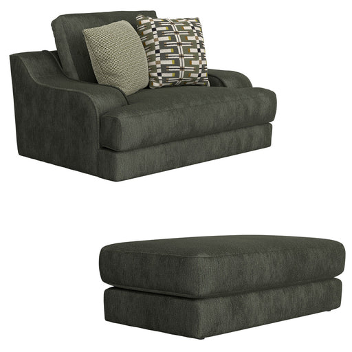 Jackson Furniture - Olympus Chair 1/2 with Ottoman in Ireland - 215701-215710-LRELAND - GreatFurnitureDeal