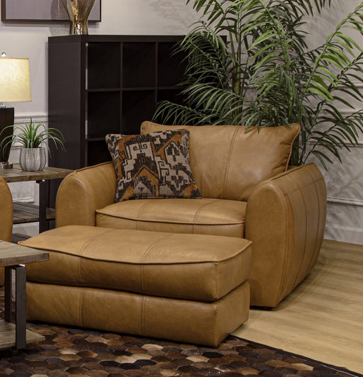 Jackson Furniture - Corvara Chair 1/2 with Ottoman in Caramel - 2406-01-10-CARAMEL-MTO - GreatFurnitureDeal