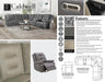 Parker Living - Caldwell 6 Piece Modular Power Reclining Sectional in Misty Storm - MCAL-PACKA(H)-TAFG - GreatFurnitureDeal