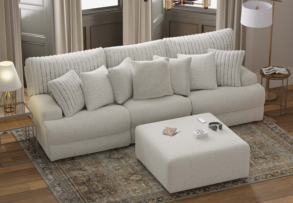 Catnapper - Carmen Oversized Power Headrest Reclining Sofa with 3 recliners in Porcelain - 63286-63285-63287 - GreatFurnitureDeal