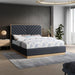 Meridian Furniture - Casa Black Vegan Leather Upholstered King Bed (3 Boxes) - CasaBlack-K - GreatFurnitureDeal