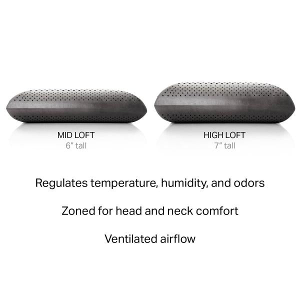 Malouf - Zoned Dough® + Bamboo Charcoal Pillow - GreatFurnitureDeal