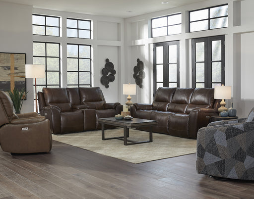 Southern Motion - Westchester 2 Piece Power Headrest Double Reclining Sofa Set in Chocolate - 371-61P-51P - GreatFurnitureDeal