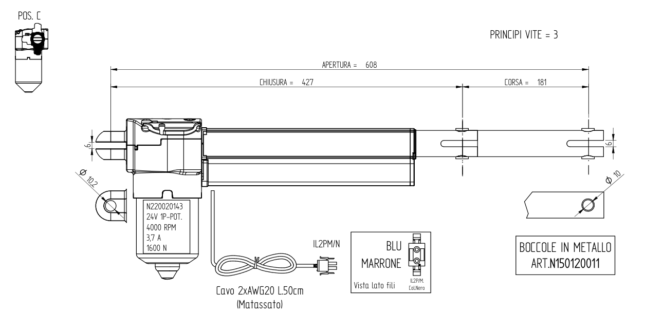 Ciar Linear Actuator Motor for Power Recliners and Lift Chairs - LM35_04 / N500092069 - GreatFurnitureDeal