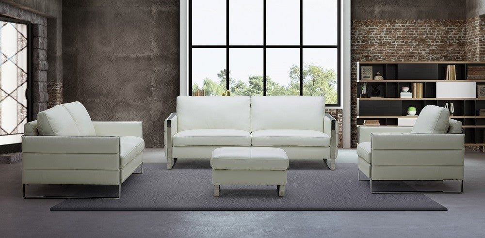 J&M Furniture - Constantin White 4 Piece Living Room Set - 18571-SLCO-WHT