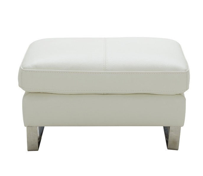 J&M Furniture - Constantin White Chair and Ottoman Set - 18571-CO-WHT - GreatFurnitureDeal