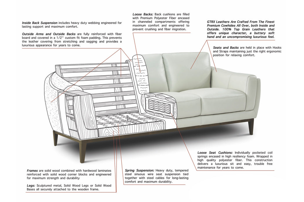 GFD Leather - Santiago Chair - Shown In Soleil Luggage - X1-10
