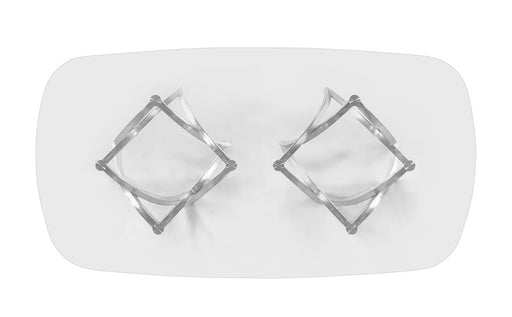 Mariano Furniture - 7 Piece Rectangular Dining Table Set in Gray/Silver - BQ-D05-6SC381 - GreatFurnitureDeal