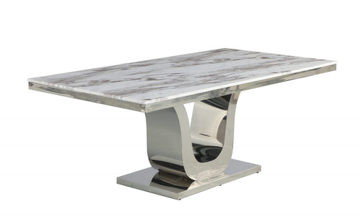 Mariano Furniture - Marble Table in White - BQ-D13-DT - GreatFurnitureDeal