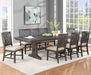 Mariano Furniture - 7 Piece Extendable Dining Table Set in Rustic Brown - BQ-D160D7 - GreatFurnitureDeal