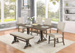 Mariano Furniture - 6 Piece Dining Set in Brown Oak - BQ-D174D6 - GreatFurnitureDeal