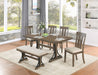 Mariano Furniture - Fixed Dining Table in Brown Oak - BQ-D174-DT - GreatFurnitureDeal