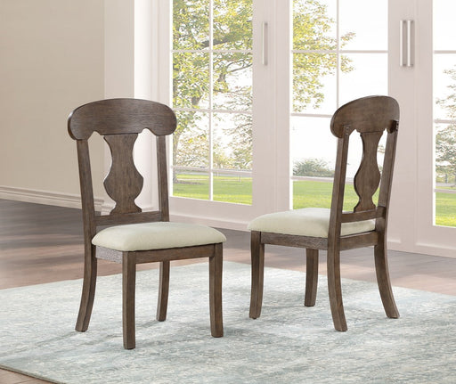 Mariano Furniture - Rustic Oak Dining Chairs in Beige (Set of 2) - BQ-D181-SC - GreatFurnitureDeal