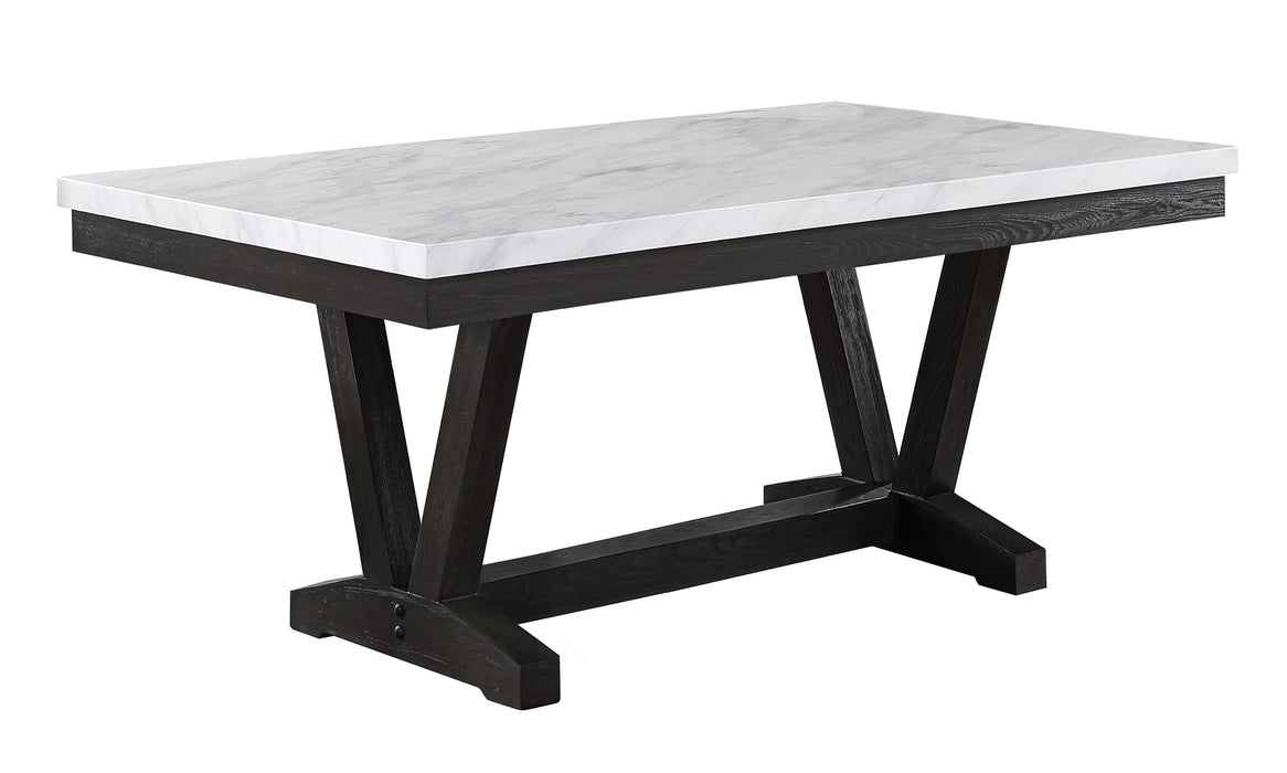 Mariano Furniture - Faux White Marble Dining Table - BQ-D185-DT - GreatFurnitureDeal