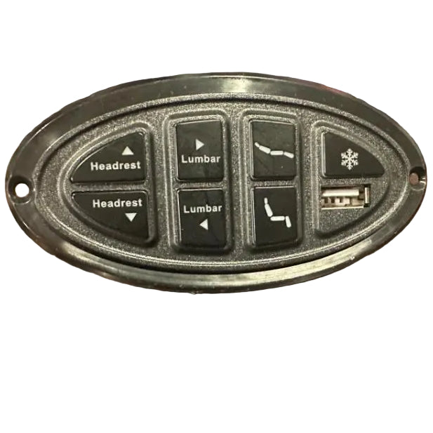 OKIN- Replacement Button W/ Headrest, Footrest, Lumbar & USB -JLDK.15.07.01 - GreatFurnitureDeal