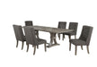 Mariano Furniture - 7 Piece Dining Table Set in Rustic Gray - BQ-D26D7-SC - GreatFurnitureDeal