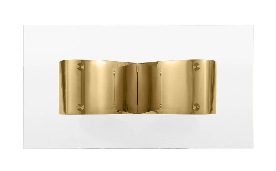 Mariano Furniture - 9 Piece Big Infinity Base Dining Set in Green/Gold- BQ-D409-8SC295 - GreatFurnitureDeal