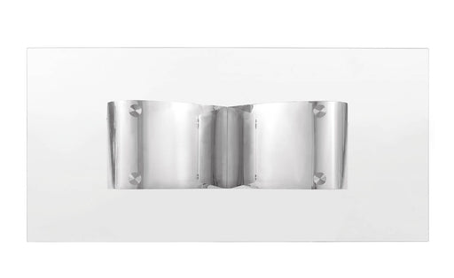 Mariano Furniture - 7 Piece Small Infinity Base Dining Set in Cream/Silver - BQ-D406-6SC293 - GreatFurnitureDeal