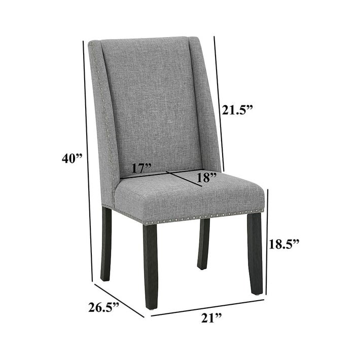 Mariano Furniture - 7 Piece Faux White Marble Dining Set in Faux White - BQ-D520D7 - GreatFurnitureDeal