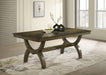 Mariano Furniture - Wood 7 Piece Dining Table Set in Antique Brown - BQ-D531-6SC530 - GreatFurnitureDeal
