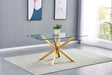 Mariano Furniture - Dining Table in Gold - BQ-D61-DT - GreatFurnitureDeal