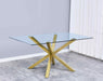 Mariano Furniture - Dining Table in Gold - BQ-D61-DT - GreatFurnitureDeal