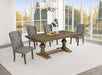 Mariano Furniture - D700 - 5 Piece Dining Table Set in Dark Gray/Brown Oak Veneer - BQ-D700-4WC - GreatFurnitureDeal