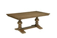 Mariano Furniture - D700 - 7 Piece Dining Table Set in Beige/Brown Oak Veneer - BQ-D701-4SC-2W - GreatFurnitureDeal