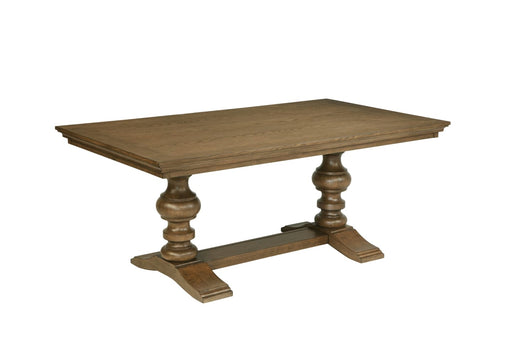 Mariano Furniture - D700 - 5 Piece Dining Table Set in Beige/Brown Oak Veneer - BQ-D701-4SC - GreatFurnitureDeal