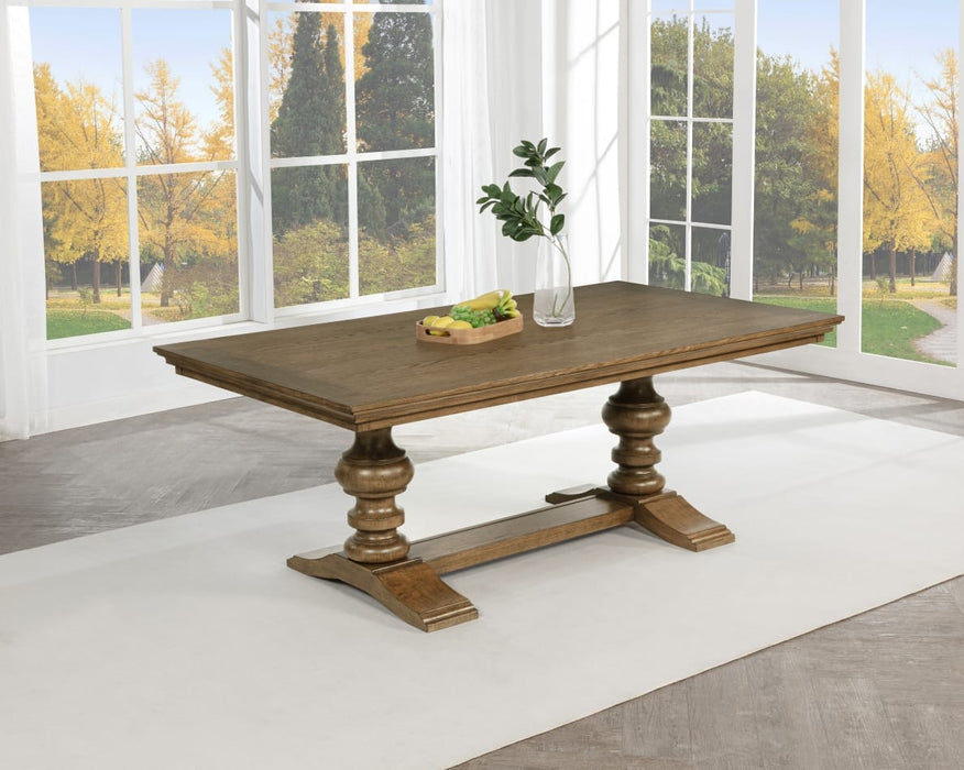 Mariano Furniture - D700 - Dining Table in Brown Oak Veneer - BQ-D700-DT - GreatFurnitureDeal