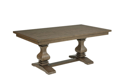 Mariano Furniture - D702 - 5 Piece Dining Set in Beige/Rustic Oak - BQ-D703-4SC - GreatFurnitureDeal