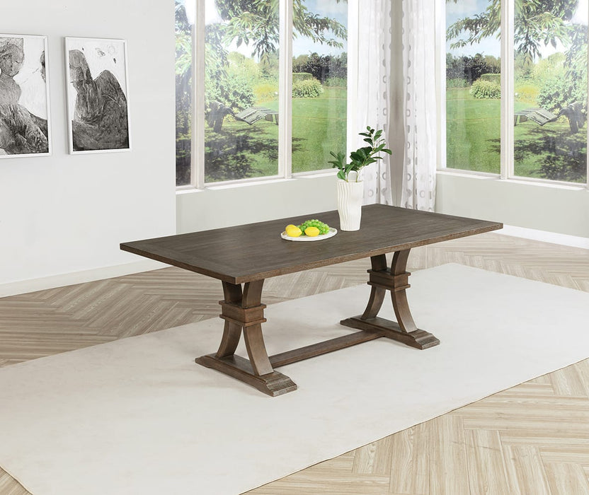Mariano Furniture - D704 - Wood Dining Table in Rustic Gray - BQ-D704-DT - GreatFurnitureDeal