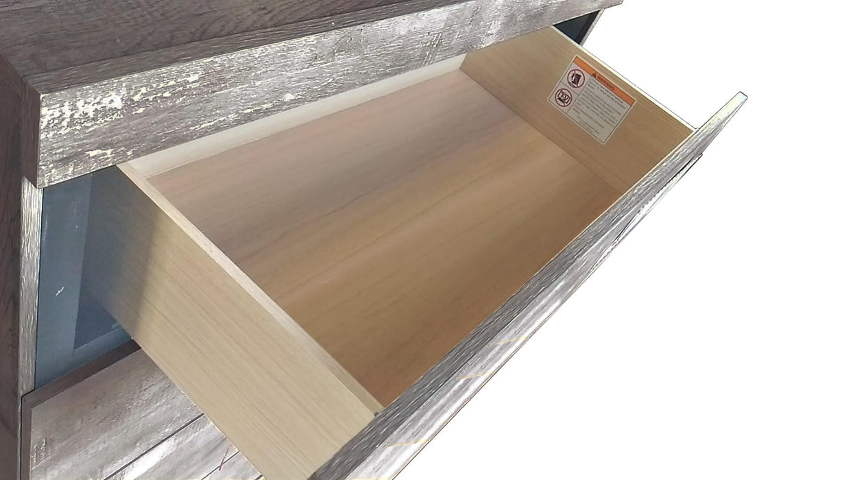 Mariano Furniture - 3 Piece Queen Bedroom Set with Headboard Lamps in Antique Gray - BQ-B820-Q2N - GreatFurnitureDeal