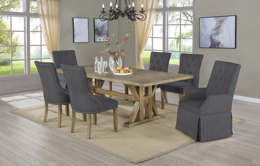 Mariano Furniture - 7 Piece Dining Set in Rustic Oak - BQ-D92-2A4SC - GreatFurnitureDeal