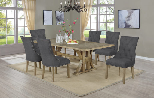 Mariano Furniture - 7 Piece Dining Set in Rustic Oak - BQ-D92-6SC - GreatFurnitureDeal