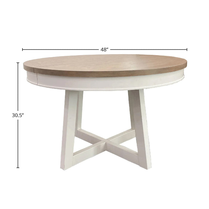 Parker House - Americana Modern 5 Piece 48 in. Round Dining Table Set - DAME#48RND-2018-COT - GreatFurnitureDeal