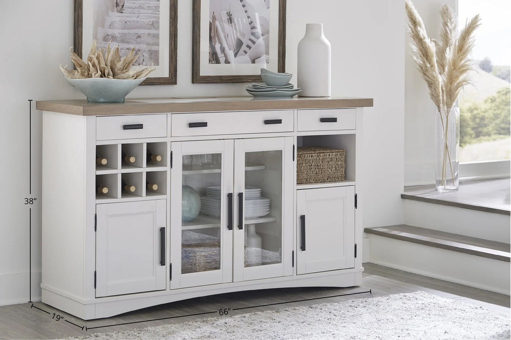 Parker House - Americana Modern Buffet Server with Quartz Insert - DAME#66B-COT - GreatFurnitureDeal
