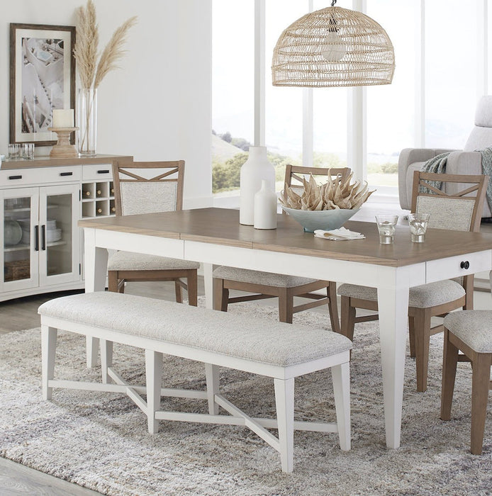 Parker House - Americana Modern 6 Piece 72 in. Island Counter-Height Table Set - DAME#72CH-2-COT-6SET - GreatFurnitureDeal