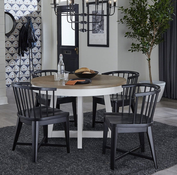 Parker House - Americana Modern Dining Chair Barrel Set Of 2 - DAME#2118-BLK - GreatFurnitureDeal