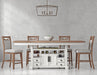 Parker House - Americana Modern 6 Piece 72 in. Island Counter-Height Table Set - DAME#72CH-2-COT-6SET - GreatFurnitureDeal