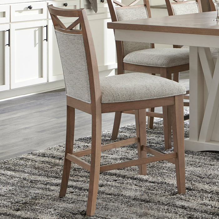 Parker House - Americana Modern 6 Piece 72 in. Island Counter-Height Table Set - DAME#72CH-2-COT-6SET - GreatFurnitureDeal