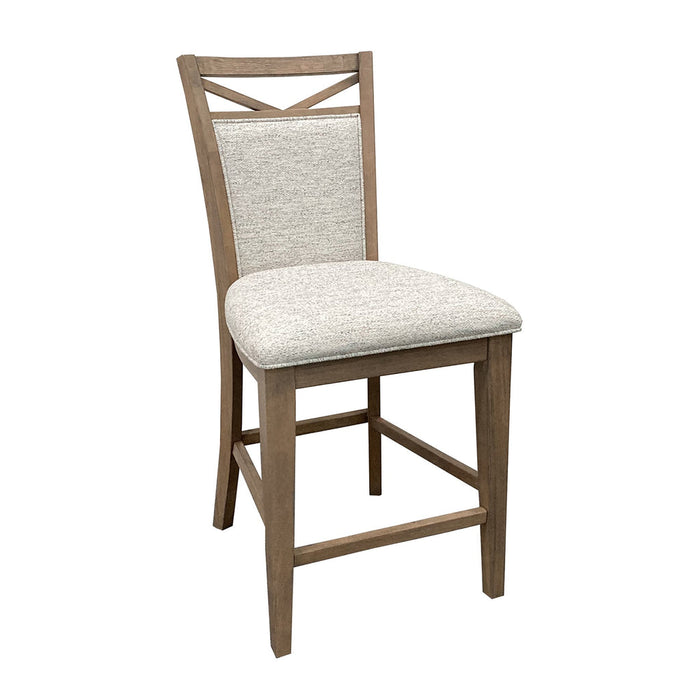 Parker House - Americana Modern 2 Piece Cotton and Weathered Natural Counter Chair Set - DAME#2226