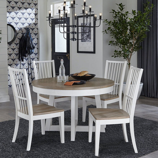 Parker House - Americana Modern 5 Piece 48 in. Round Dining Table Set - DAME#48RND-2018-COT - GreatFurnitureDeal