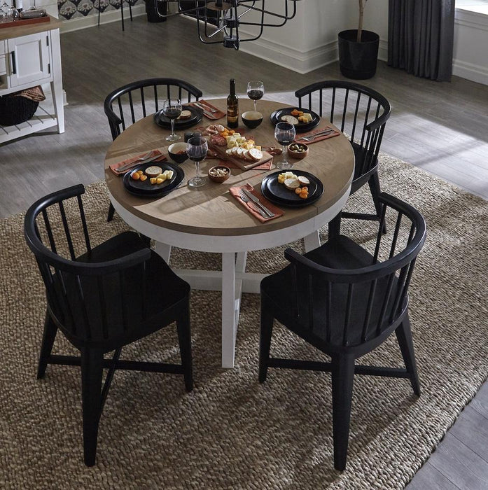Parker House - Americana Modern 5 Piece 48 in. Round Dining Table Set - DAME#48RND-2118-COT - GreatFurnitureDeal