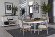 Parker House - Americana Modern Dining Table 48 Inch Round to 66 Inch - DAME#48RND-COT - GreatFurnitureDeal