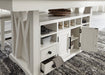 Parker House - Americana Modern Dining Island Counter Height Table (18 In Butterfly Leaf) in Cotton - DAME#72CH-2-COT - GreatFurnitureDeal