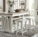 Parker House - Americana Modern 4 Piece 72 in. Island Counter-Height Table Set - DAME#72CH-2-COT-4SET - GreatFurnitureDeal