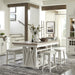 Parker House - Americana Modern 4 Piece 72 in. Island Counter-Height Table Set - DAME#72CH-2-COT-4SET - GreatFurnitureDeal